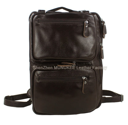 Bolsa de Viagem Masculina de Couro Genuíno Legítimo de Grão Integral Multifuncional, Bolsa de Viagem de Couro, Bolsa de Viagem Grande, Bolsa de Fim de Semana