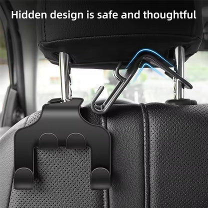 Gancho de carro para banco traseiro, suporte para celular, suporte preguiçoso para encosto de cabeça do banco traseiro para iPhone Samsung Todos os telefones