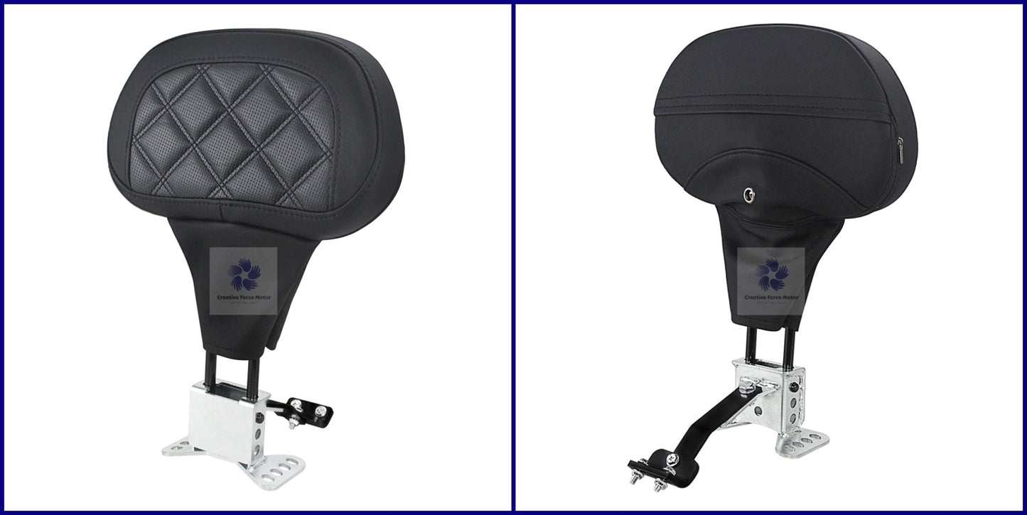 Encosto do Banco Dianteiro do Piloto de Motocicleta Ajustável para Harley Davidson Touring Road King Street Electra Glide 2009-2025