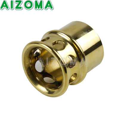 Universal 1-3/4" or 1.75" 2" 2.25" 2.5" Brass Exhaust Tips For Harley Chopper Bobber Sportster 883 1200 Muffler Pipe Plug Tube