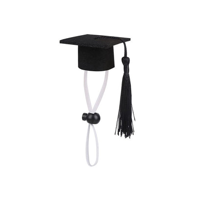 Chapéu de Formatura Pequeno Animal Mini Chapéu de Bacharel com Borla Boné de Estimação Fofo Gravata Borboleta para Gatinho Hamster Acessório de Fantasia para Fotos