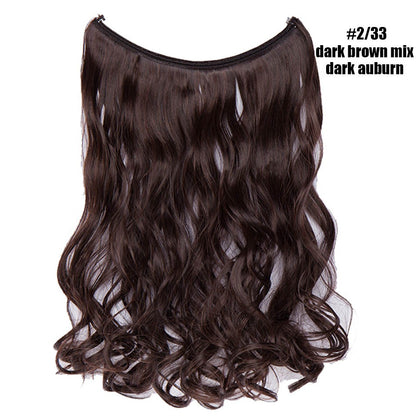 BENEHAIR Cabelo Sintético com Fio Invisível Sem Clipes Extensões de Cabelo Linha Secreta de Pesca Apliques de Cabelo Falso Para Mulheres