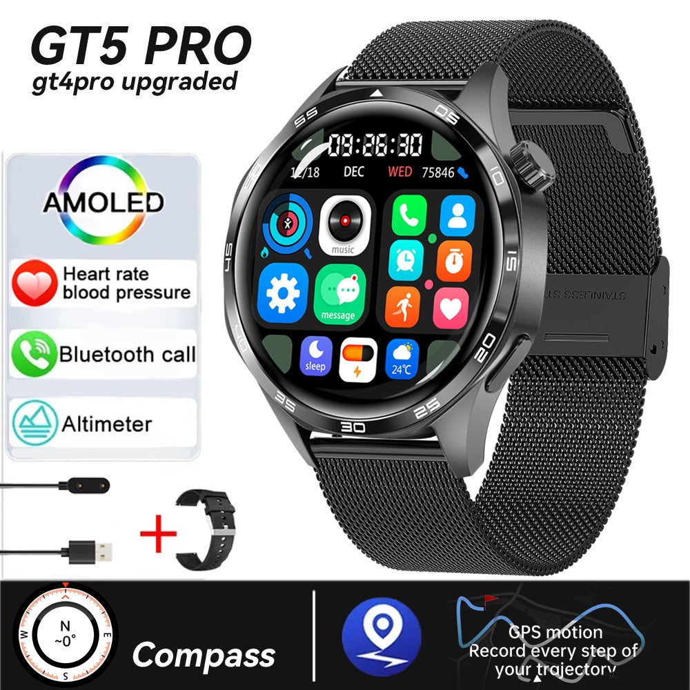 Xiaomi 2025 New GPS NFC Smart Watch Men 360*360 AMOLED Screen Heart rate Bluetooth Call IP67 Waterproof Man Smartwatch