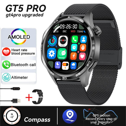 Xiaomi 2025 New GPS NFC Smart Watch Men 360*360 AMOLED Screen Heart rate Bluetooth Call IP67 Waterproof Man Smartwatch