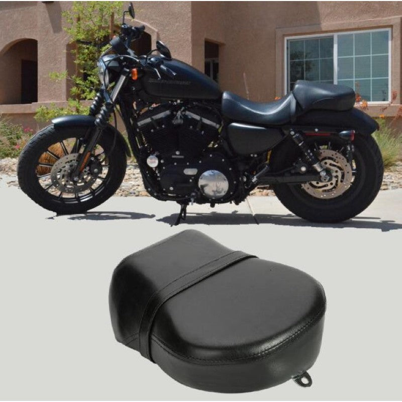 Almofada de Banco Traseiro para Motocicleta Garupa de Couro para Harley-Davidson Sportster XL 883 1200 883XL XL1200 Nova