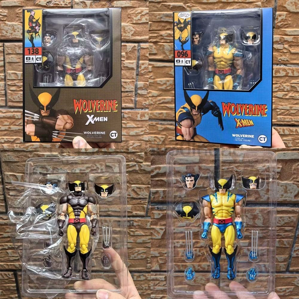 CT Toys Deadpool 3 Filme Boneco Wolverine Mafex 096 138 Ver. Quadrinhos Marrom X-Men Boneco de Ação Estátua Modelo Brinquedos Presente Boneca Legal