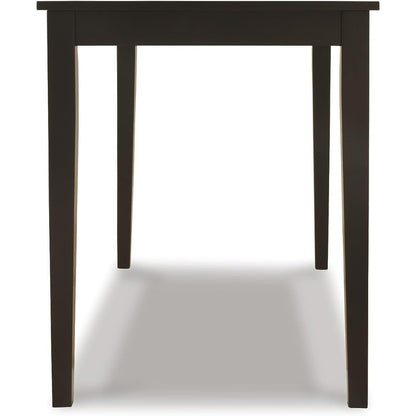 Ashley Kimonte Signature Rectangular Black Dining Table