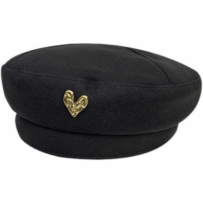 Women Berets Winter Hats Vintage French Plaid Top Cap Painter Hat Autumn Winter Street Octagonal Beret Caps
