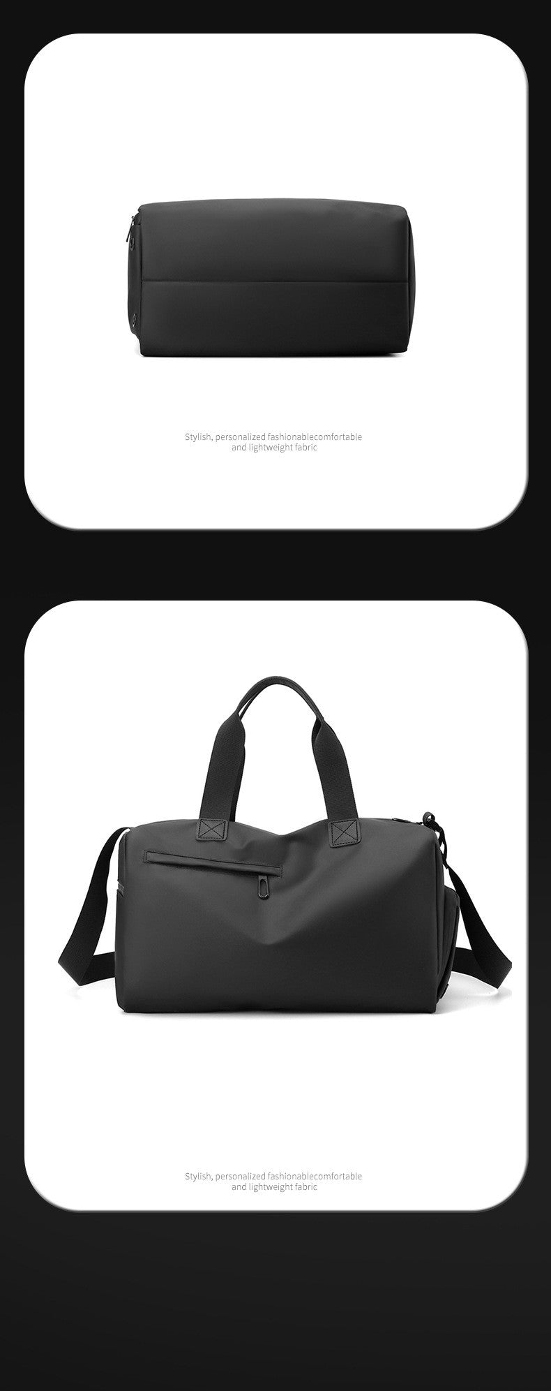 Zipper Large Capacity Oxford Travel Bags Solid Fitness Bags Thickened Fabric High Capacity Waterproof Luggage Sports Bags