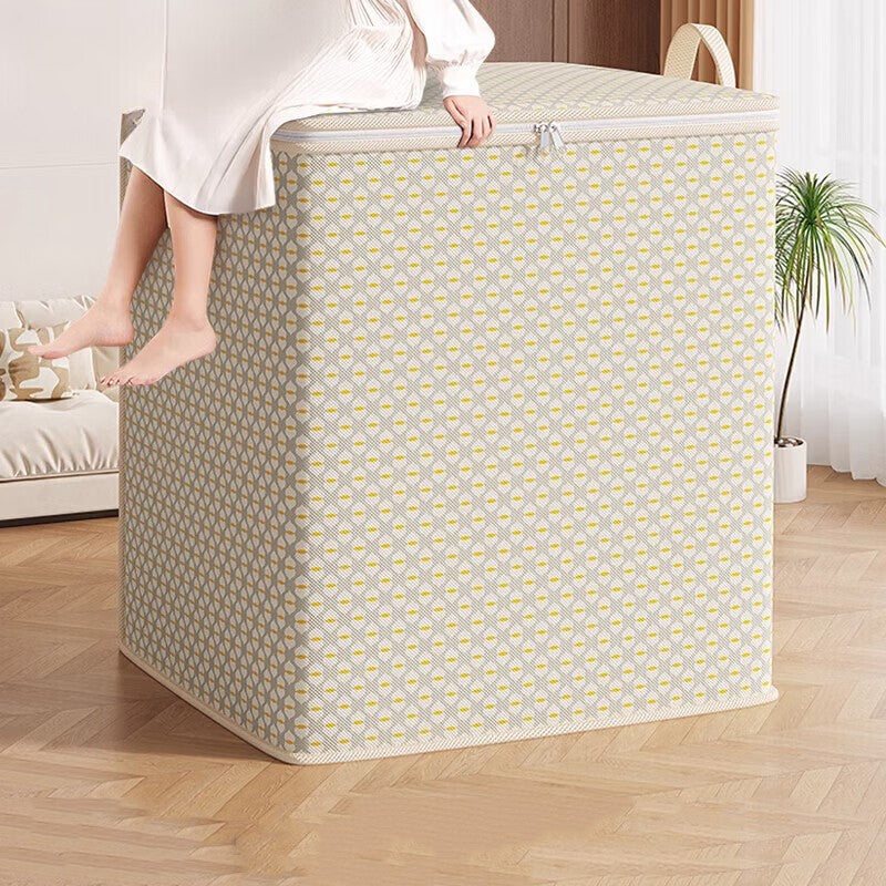 Extra Large Storage Bag - Multifunctional Bedding, Clothing, And Underwear Storage Bag With Zipper, Under Bed Storage Bag