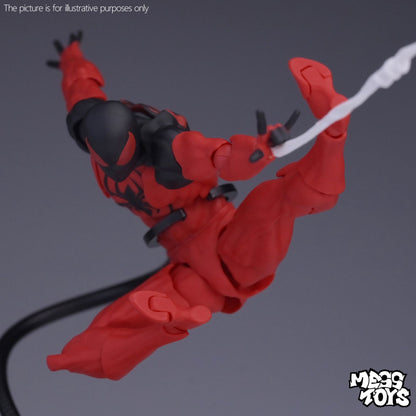 NOVO Boneco de Ação Spider de Brinquedo Anime Terno Preto Vizinho Symbiote Aranha Escarlate Kaine Parker Aranha Vermelha Preta