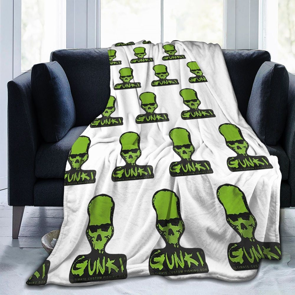 Gunki Fishing Blanket Soft Warm Flannel Throw Blanket Bedspread for Bed Living room Picnic Travel Home Sofa