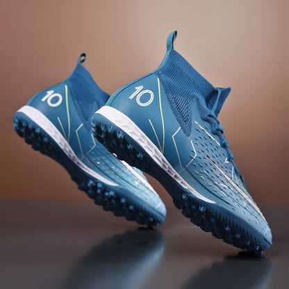 Hot Sale Mens Soccer Cleats High Ankle Football Shoes Long Spikes Outdoor Soccer Traing Boots For Men Women Soccer Shoes