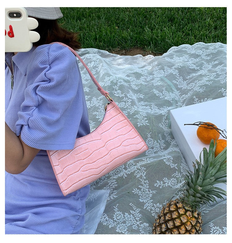 Fashion Exquisite Shopping Bag Retro Casual Women Totes Shoulder Bags Female Leather Solid Color Chain Handbag for Women 2024