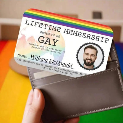 Lifetime Membership Holographic card, Prank Rude Joke Friend Colleague Gift Idea, Premium Lifetime Membership, Joke Meme