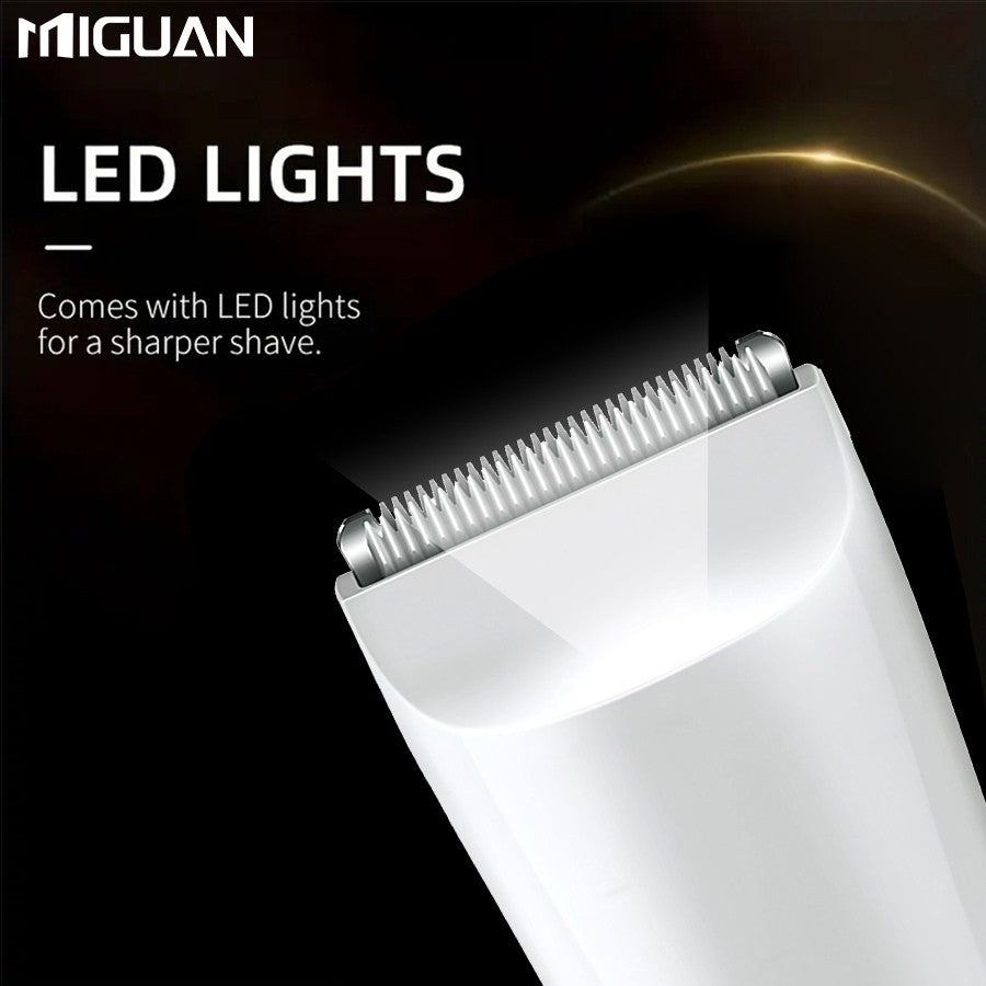 Men's body trimmer, electric shaver, electric inguinal and hair trimmer, ceramic blade male hygiene shaver trimmer