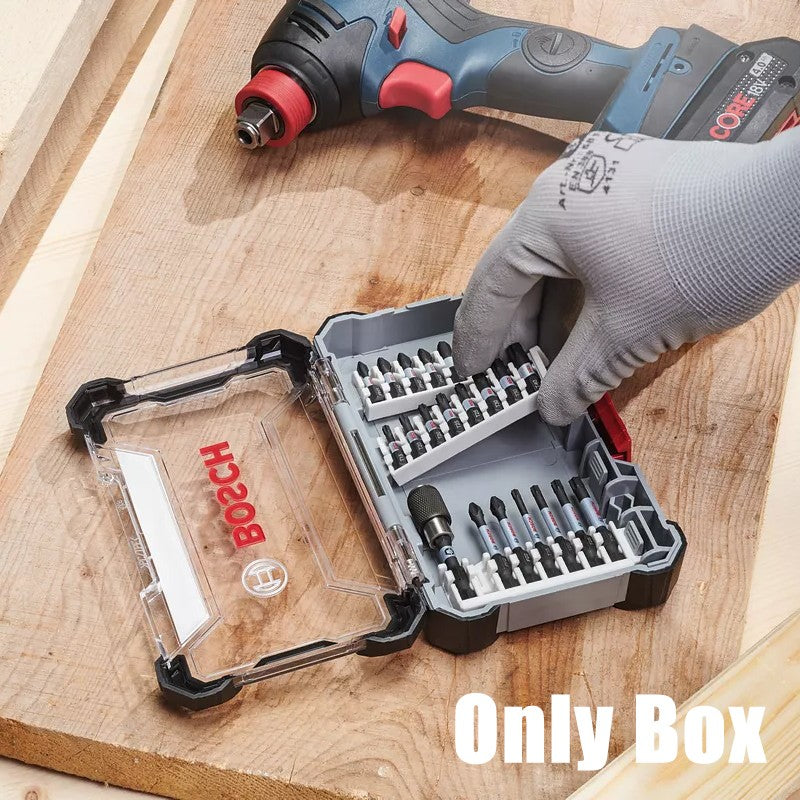 BOSCH 2608522362 Estojo Impacto Vazio Médio Porta-Chaves de Fenda Plástico de Alta Dureza Portátil Caixa de Armazenamento Acessórios de Ferramentas