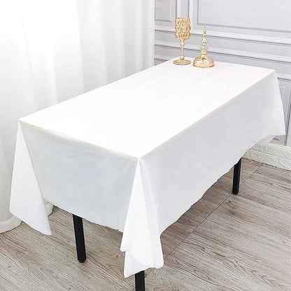Rectangle PEVA Tablecloth Table Cloth Overlays Wedding Christmas Home Dining Table Decor 2024 Baby Shower Birthday Party Decor