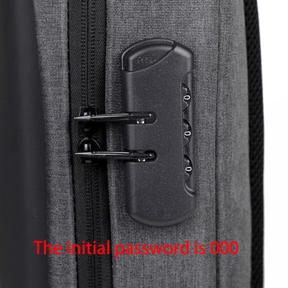 Anti-theft Combination Lock Chest Packs With USB Charging Port Fashion Business Men's Crossbody Bag Travel Storage Shoulder Bag