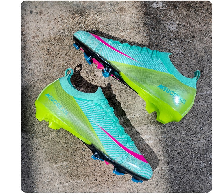 New Men's Football Boots Training Cleats Sneakers Soccer Shoes Wholesale FG Top Quality Non-Slip Drop Shipping Unisex Adult