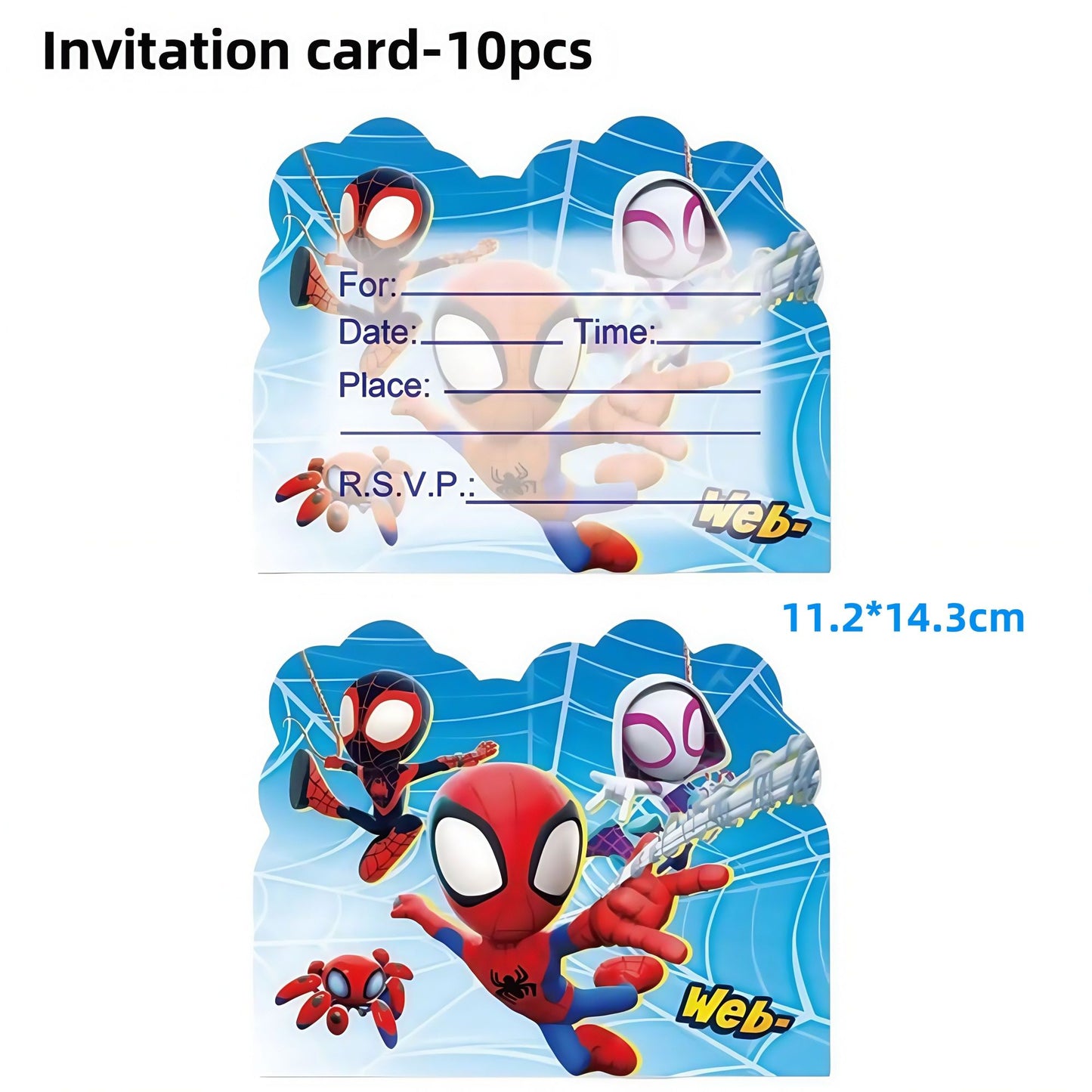 Spider Hero Birthday Party Decoration Plate Cup Banner Balloon Superhero Party Favors Baby Shower Decor Birthday Supplies Gift