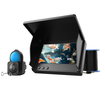 Localizador de Peixes Portátil com Sonda, Câmera de Pesca Subaquática Portátil 1080P de 4,3 Polegadas LCD com Visão Noturna e Ângulo de 120°