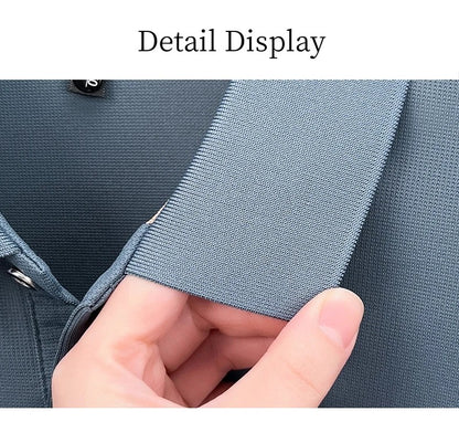 Advanced trend brand men's short sleeve polo shirt luxury striped summer breathable casual fashion letter embossed new T-shirt