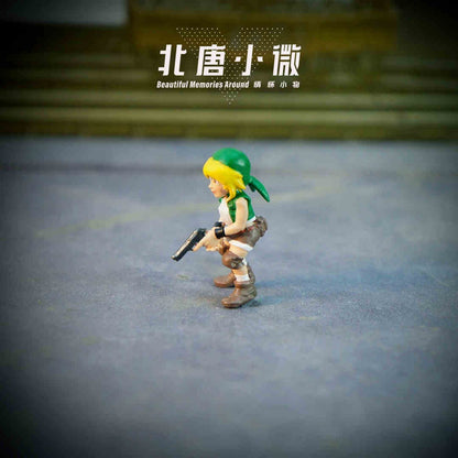 1:64 Metal Slug Genuine Tide Play Figura Snk Feita à Mão Metralhadora Pesada Lança-chamas Boneca Tanque Soldado Inimigo