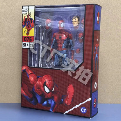 Boneco Homem-Aranha Mafex 075 Ct Toys The Amazing Spider-Man Versão Quadrinhos Mafex 185 Boneco de Ação Modelo Brinquedos Presente Infantil