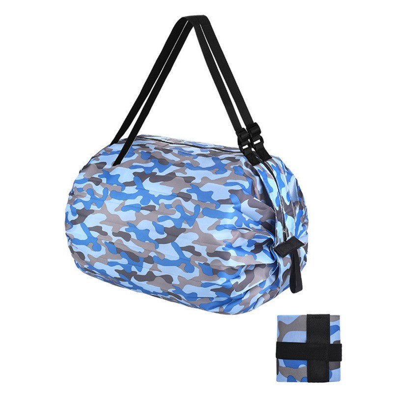1pc Foldable Shopping Bags Foldable Storage Bag With Handle Portable Travel Camouflage Handbags Large Capacity Nylon Bag