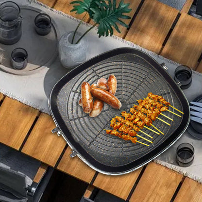 Chapa Coreana Utensílios de Cozinha Multifuncional Chapa para Churrasco Grelhador para Churrasco Doméstico Quintal Restaurante Piquenique Viagem