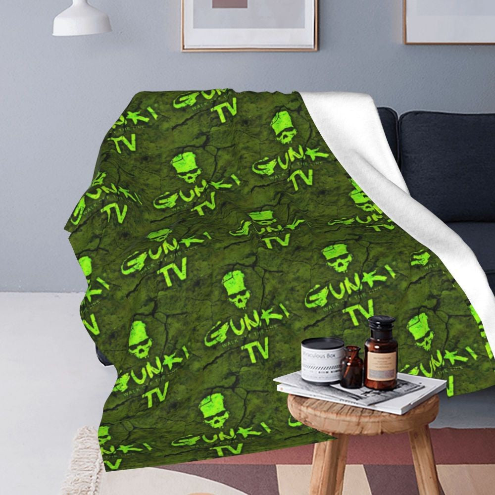 Gunki Fishing Blanket Soft Warm Flannel Throw Blanket Bedspread for Bed Living room Picnic Travel Home Sofa