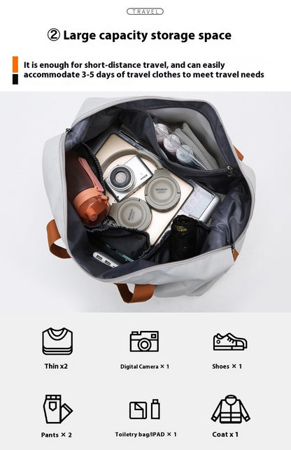 Mala de Viagem Esportiva de Grande Capacidade Bolsa de Viagem de Curta Distância Portátil Bolsas de Fitness Bolsa de Ombro Transversal Bolsas Masculinas Esportivas Impermeáveis ​​B