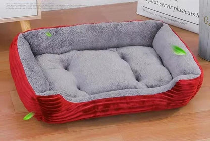 Cama de cachorro de casa de estimação grande, tapete de gato, pelúcia longa, sono profundo, macia e quente, almofada para cães pequenos, camas calmas para filhotes de Chihuahua