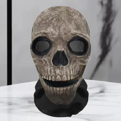 Halloween Ghost 3D Printed Mask, Stretchy Mesh Full Head Accessory, Fun Horror Cosplay Party Halloween