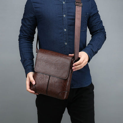 Men Shoulder Bags For IPAD Leather Business Handbag Men Messenger Bag Large Side Sling Bag Fashion Man Crossbody Bag