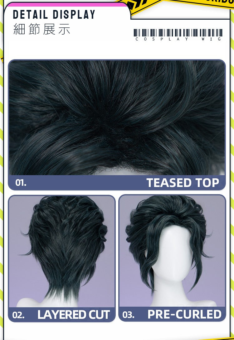 ?Ready for Ship?Idia Malleus Leona Vil Crowley Wig Game Cosplay DokiDoki Men 120cm Long Hair Fiber Idia Halloween  Free Wig Cap