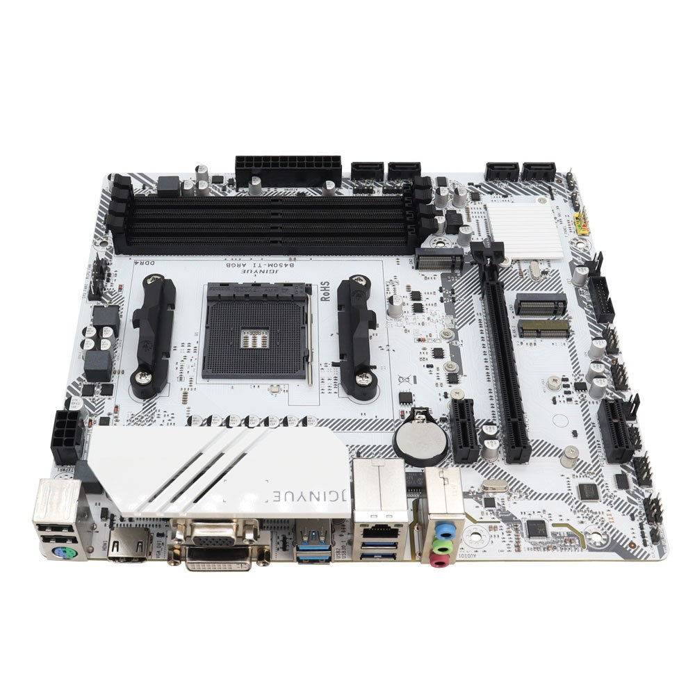 1PC B450M-TI ARGB Motherboard M.2 NVME ARGB PC Motherboard AMD Processor Dual-Channel 4*DDR4 Memory AM4 USB Mainboard