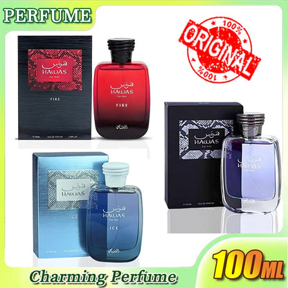 Classic Men's Perfume 100ml Long Lasting Gentleman High Quality Hawas Eau De Parfum Male Spray Bottle Cologne Fragrance For Man