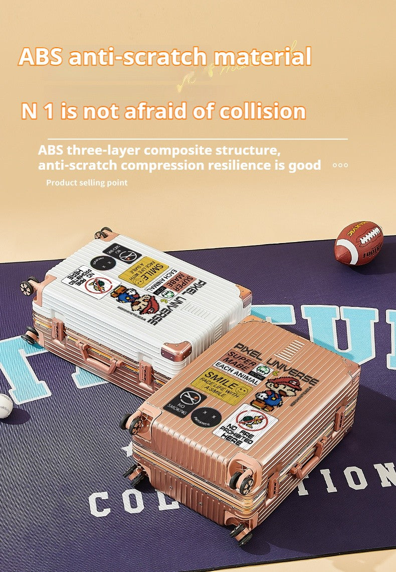 2025 New Large-capacity Suitcase 20/22/24/26/28-inch Cart Box Travel Boarding Case Portable Trolley Suitcase Roller Suitcase