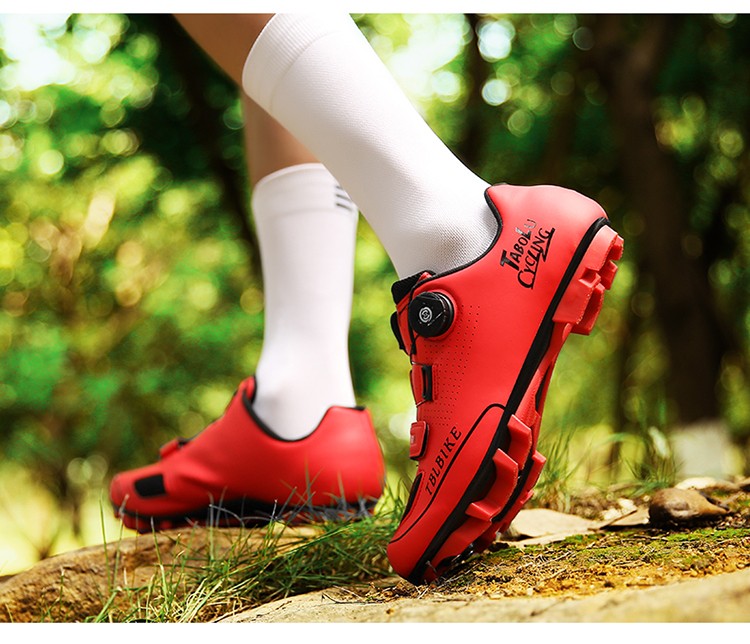 Cycling MTB Shoes with Clits Men Route Cleat Road Bike Speed Flat Sneaker Racing Women Bicycle Mountain Spd Biking Footwear