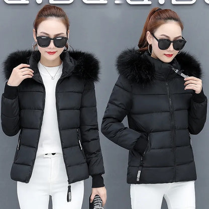 Women's Winter Parka Coat 2025 Korean Version Loose Lady Cotton Padded Outerwear Temperament Casual Ladies Down Cotton Jacket
