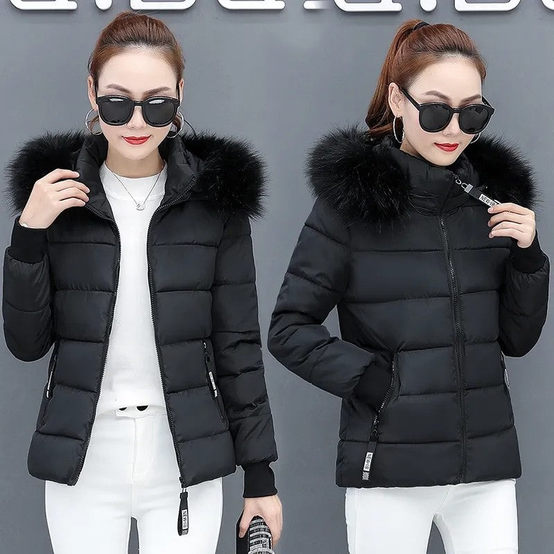 Women's Winter Parka Coat 2025 Korean Version Loose Lady Cotton Padded Outerwear Temperament Casual Ladies Down Cotton Jacket