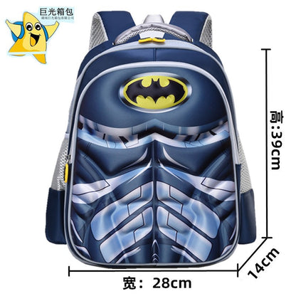 Mochila Infantil Spider King: Nylon Impermeável e Grande Capacidade para Crianças de 2 a 16 Anos