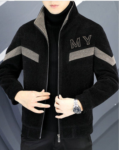 Autumn/Winter Men's Wool Blends Jacket Short Korean Short Casual Business Woolen Coat Thick Warm Social Streetwear Overcoat