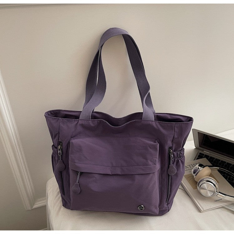 Stylish Nylon Canvas Shoulder Bag for Women Spacious Top Handle Bag Tote Casual  Comfortable and Versatile Texture Commuter Bag