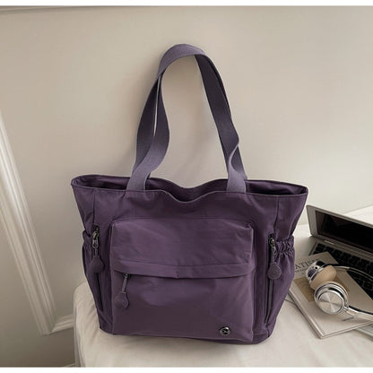 Stylish Nylon Canvas Shoulder Bag for Women Spacious Top Handle Bag Tote Casual  Comfortable and Versatile Texture Commuter Bag