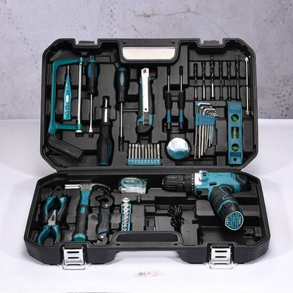 Conjunto de Ferramentas Elétricas para Furadeira 19-160PCS Jogo de Ferramentas Multifuncional para Reparo Doméstico Chave de Fenda Alicate Automotivo Caixa de Ferramentas
