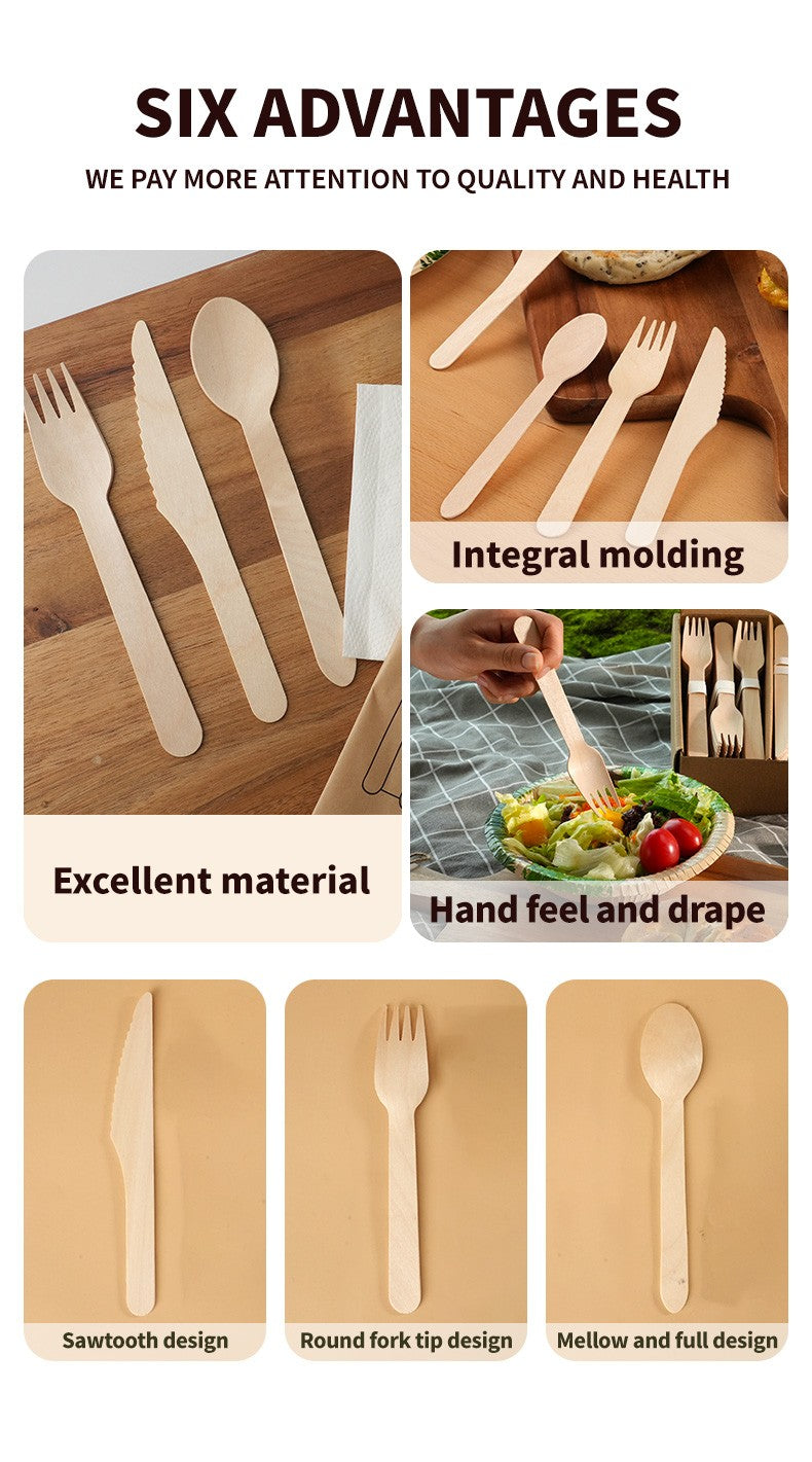 Conjunto Descartável de Talheres de Polpa com 20 Peças Biodegradáveis Inclui Tigela Prato Faca Garfo Colher para Casa Festa Piquenique Recipientes de Comida