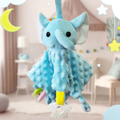Elephant Toddler Comforter Blanket Soft Appease Plush Towel Animals Baby Sensory Toys Soothe Reassure Sleeping Towel Gift